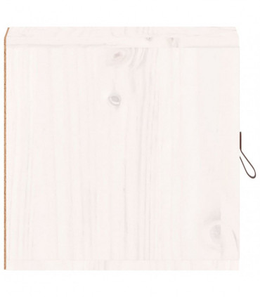 Wall Cabinets 2 pcs White 31.5x30x30 cm Solid Wood Pine