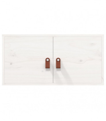 Wall Cabinets 2 pcs White 60x30x30 cm Solid Wood Pine