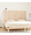 Wall Headboard 204x3x110 cm Solid Wood Pine