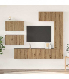 vidaXL TV Cabinet Set 6 pcs Artisan oak 30.5 x 30 x 90 cm