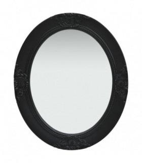 Wall Mirror Baroque Style 50x60 cm Black