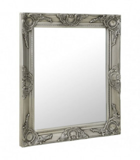 Wall Mirror Baroque Style 50x60 cm Silver