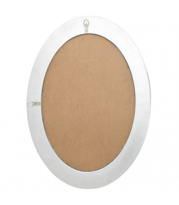 Wall Mirror Baroque Style 50x70 cm Silver