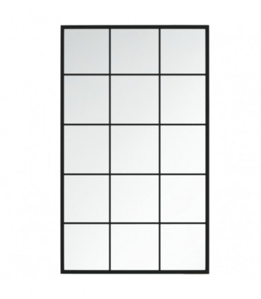 Wall Mirror Black 100x60 cm Metal
