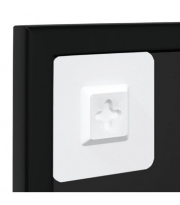 Wall Mirror Black 100x60 cm Metal