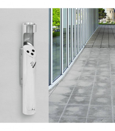 Wall Mounted Ashtray Stainless Steel