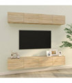 Wall TV Cabinets 4 pcs Sonoma Oak 100x30x30 cm