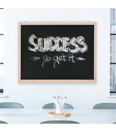Wall-Mounted Blackboard Cedar Wood 60x80 cm