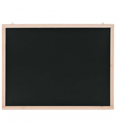 Wall-Mounted Blackboard Cedar Wood 60x80 cm
