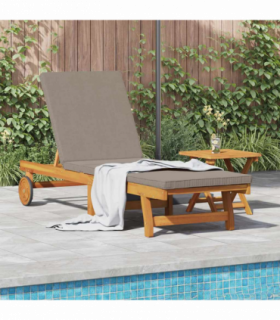 vidaXL Sun Lounger 2 pcs Brown 40 x 40 x 40cm Solid Acacia wood