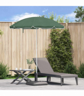 vidaXL Beach Parasol Green 161 x 193 cm Polyester