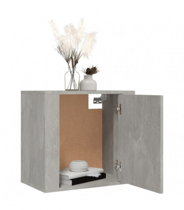 Wall-mounted Bedside Cabinets 2 pcs Concrete Grey 50x30x47 cm