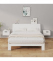 Wall-mounted Bedside Cabinets 2 pcs White 34x30x20 cm