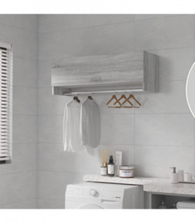 Wardrobe Grey Sonoma 100x32.5x35 cm Engineered Wood