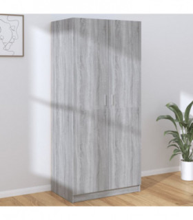 Wardrobe Grey Sonoma 80x50x180 cm Engineered Wood