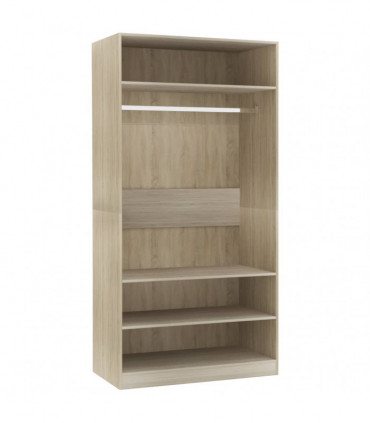 Wardrobe Sonoma Oak 100x50x200 cm Engineered Wood