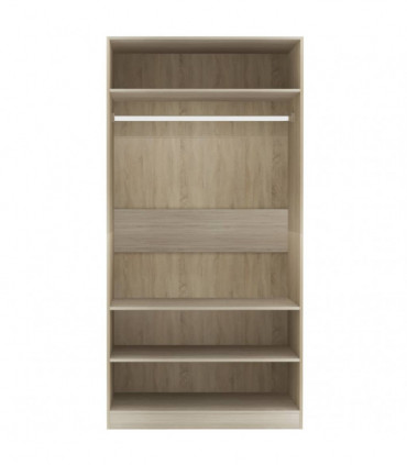 Wardrobe Sonoma Oak 100x50x200 cm Engineered Wood