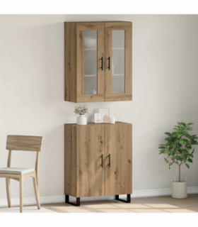 vidaXL Highboard Artisan oak 69.5 x 34 x 90 cm Engineered wood
