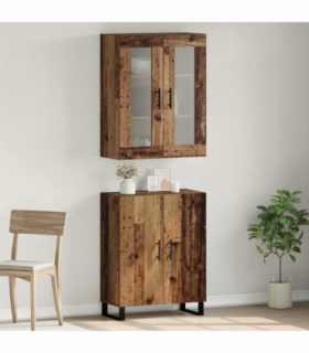 vidaXL Highboard Old wood 69.5 x 34 x 90 cm Engineered wood