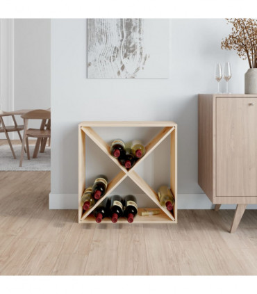 Wine Cabinet 62x25x62 cm Solid Wood Pine