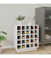 Wine Cabinet White 55.5x34x61 cm Solid Wood Pine