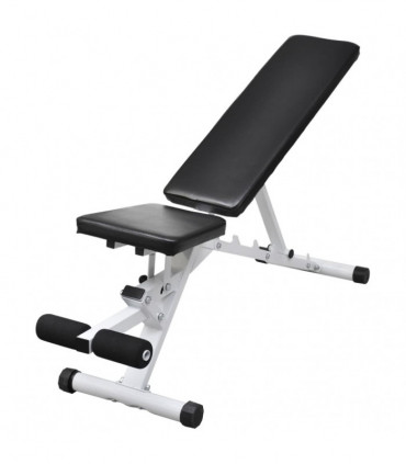 Workout Bench with Barbell and Dumbbell Set 30.5 kg