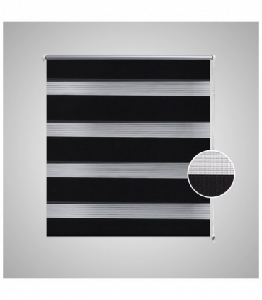Zebra Blind 100 x 175 cm Black