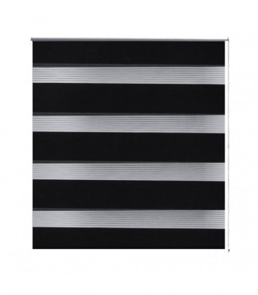 Zebra Blind 120 x 175 cm Black