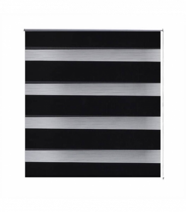 Zebra Blind 140 x 175 cm Black