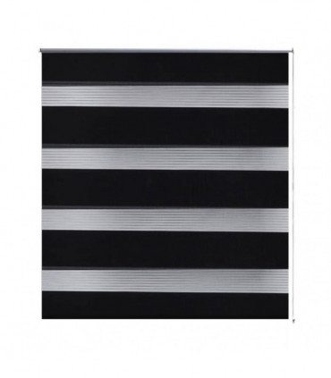 Zebra Blind 70 x 120 cm Black