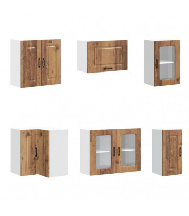 vidaXL 11 Piece Kitchen Cabinet Set Kalmar Old Wood Engineered Wood