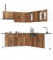 vidaXL 11 Piece Kitchen Cabinet Set Kalmar Old Wood Engineered Wood