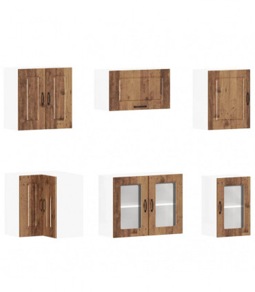 vidaXL 11 Piece Kitchen Cabinet Set Kalmar Old Wood Engineered Wood
