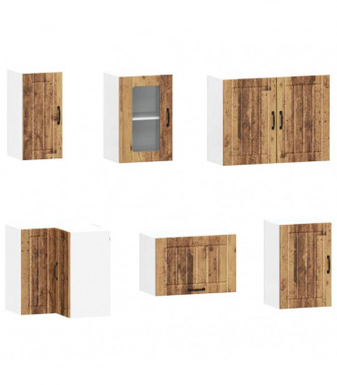 vidaXL 11 Piece Kitchen Cabinet Set Kalmar Old Wood Engineered Wood