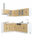 vidaXL 11 Piece Kitchen Cabinet Set Kalmar Sonoma Oak Engineered Wood