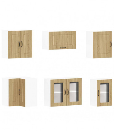 vidaXL 11 Piece Kitchen Cabinet Set Kalmar Sonoma Oak Engineered Wood