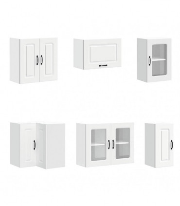 vidaXL 11 Piece Kitchen Cabinet Set Kalmar White Engineered Wood