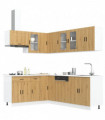 vidaXL 11 Piece Kitchen Cabinet Set Porto Artisan Oak Engineered Wood