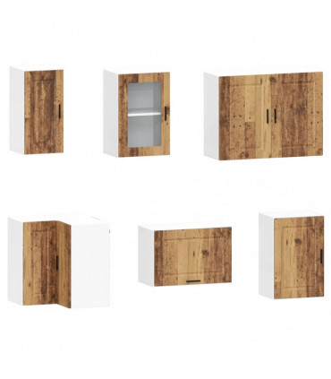 vidaXL 11 Piece Kitchen Cabinet Set Porto Old Wood Engineered Wood