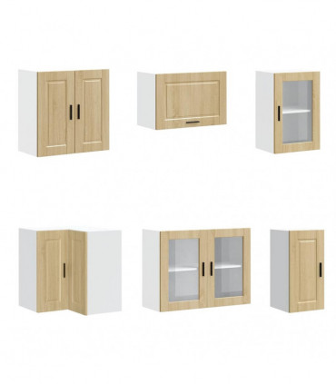 vidaXL 11 Piece Kitchen Cabinet Set Porto Sonoma Oak Engineered Wood