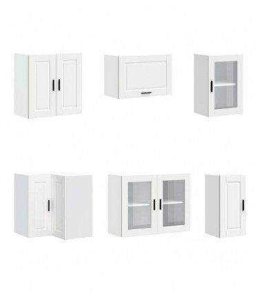 vidaXL 11 Piece Kitchen Cabinet Set Porto White Engineered Wood