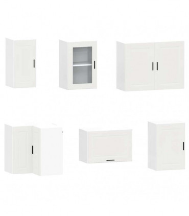 vidaXL 11 Piece Kitchen Cabinet Set Porto White Engineered Wood