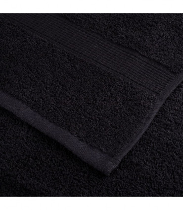 vidaXL 12 Piece Premium Towel Set Black 600 gsm 100% Cotton