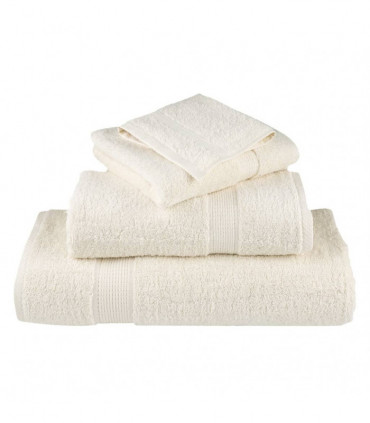 vidaXL 12 Piece Premium Towel Set Cream 600 gsm 100% Cotton