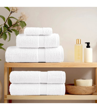 vidaXL 12 Piece Premium Towel Set White 600 gsm 100% Cotton