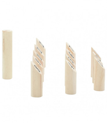 vidaXL 13 Piece Number Kubb Game Set with Carrying Bag Solid Pine Wood