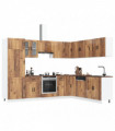 vidaXL 14 Piece Kitchen Cabinet Set Porto Old Wood Engineered Wood
