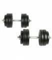 vidaXL 18 Piece Dumbbell Set 30 kg
