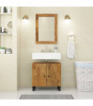 vidaXL 2 Piece Bathroom Furniture Set Solid Wood Mango