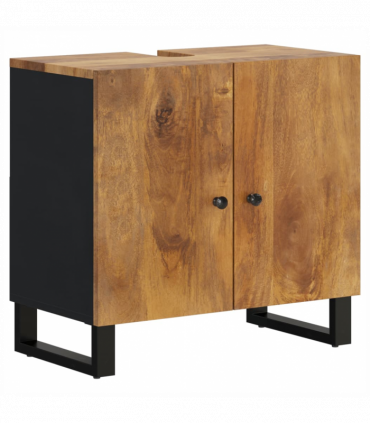 vidaXL 2 Piece Bathroom Furniture Set Solid Wood Mango